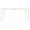 zahradní hliníkový stůl o rozměru 163x105x75cm bílý z kolekce Hartman