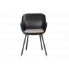 black plastové jídelní židle Resin Sophie kolekce Hartman