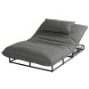 polohovací postel Hartman na venkovní použití šedá