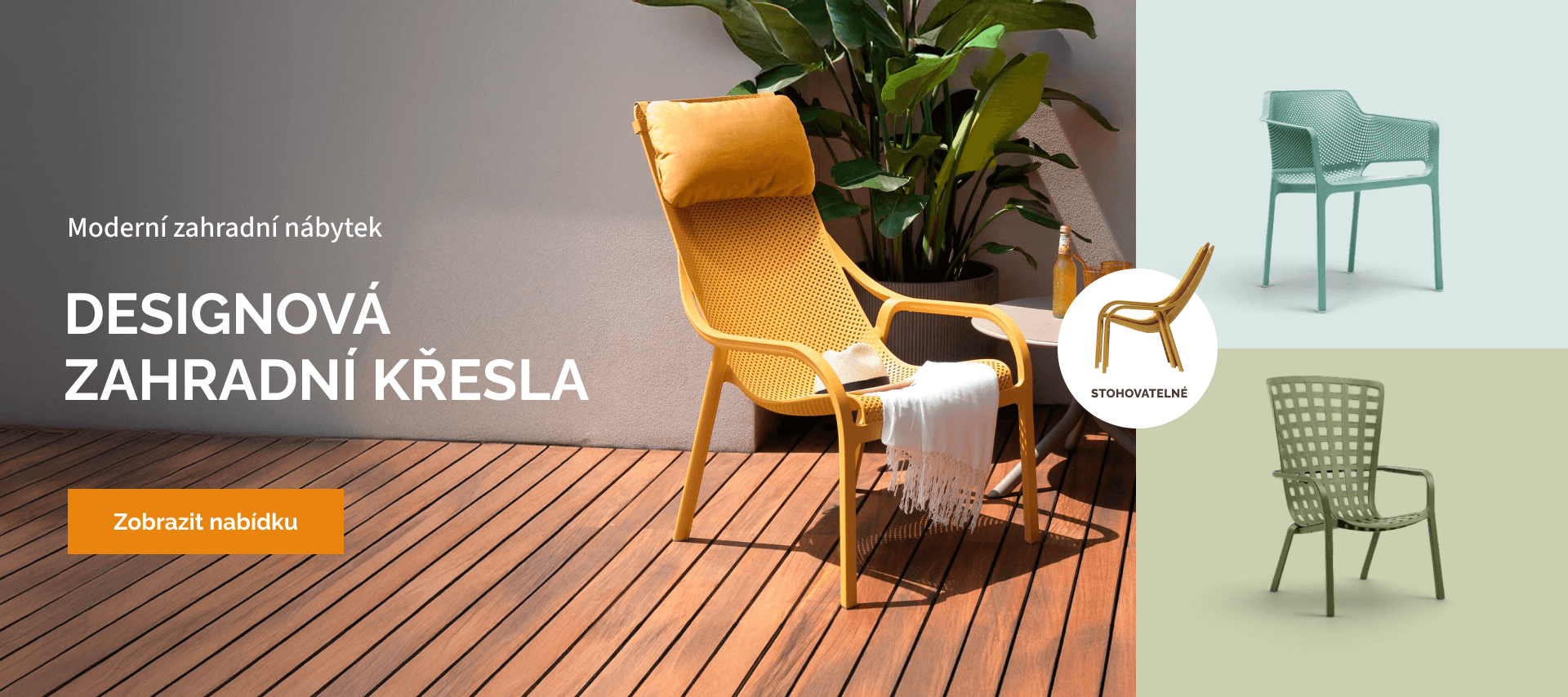 Designová zahradní křesla – moderní a stohovatelné modely Nardi