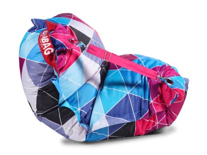 Designový sedací vak 189x140 Triangle 2 s popruhy