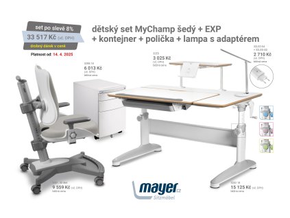 MAYER CZ KIDS set MyChamp šedý EXP MEGA CZK 2025 04