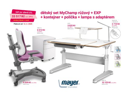 MAYER CZ KIDS set MyChamp růžový EXP MEGA CZK 2025 04