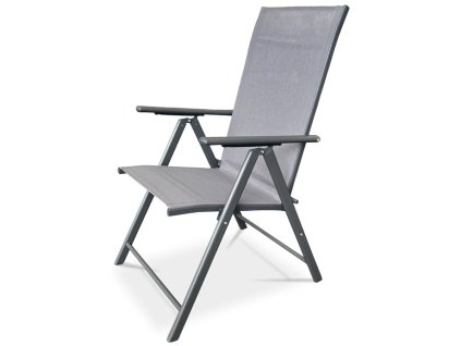 Zahradní polohovací židle AZC-S1116 GREY (Barva Šedá)