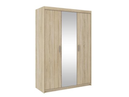 Šatní skříň se zrcadlem Enja 3D (Odstín Dub sonoma)