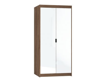 Šatní skříň Enja 2D/2 se zrcadlem (Odstín Dub lefkas)
