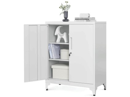 Komoda kovová AUS-E1113 (Barva Bílá)