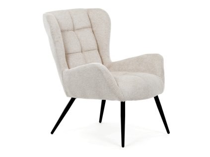 Čalouněné křeslo ušák AK-H9206 (Barva potahu Béžová)