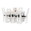 Jídelní set Valdo 6 bílá