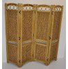 Paravan ratanový čtyřdílný FL