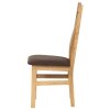 Jídelní židle C-2100 DUB (Barva potahu Hnědá)