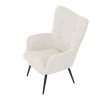 Čalouněné křeslo AK-W1206 (Barva potahu Krémová)