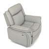 TV a relaxační křeslo s elektrickým ovládáním TV-4119 (Barva potahu Šedá)