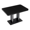 Jídelní rozkládací stůl HT-D1926 BK tvrzené sklo (Barva Černá)
