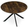 Jídelní stůl kulatý 120 cm HT-F4120 (Odstín Dub divoký)