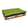 Paletový sedák / zahradní matrace 120x80 cm (Polstr Tmavě zelený melír)
