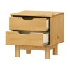 Noční stolek BONITO 2 - 2 zásuvky (Provedení Bezbarvý lak)