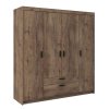 Šatní skříň Enja 4D2S (Odstín Dub sonoma)