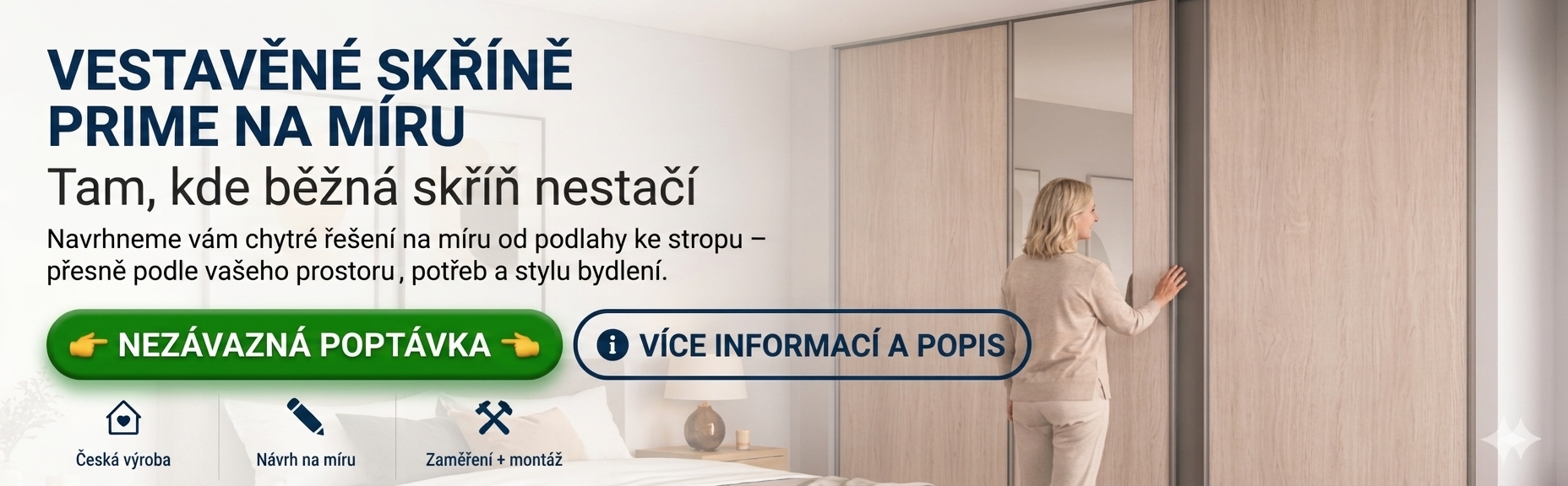 Skříně na míru Nábytek Kunc Sedlčany
