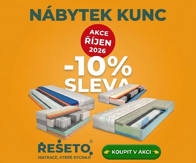 Sleva 10 % na taštičkové matrace