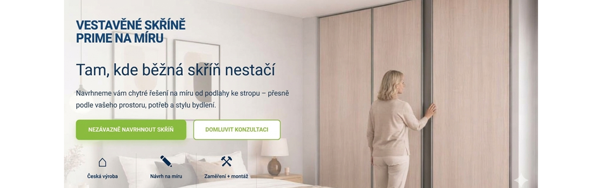 Skříně na míru Nábytek Kunc Sedlčany