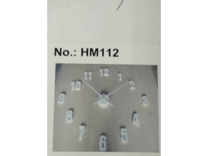 Nástěnné samolepící hodiny HM-112 - bílé