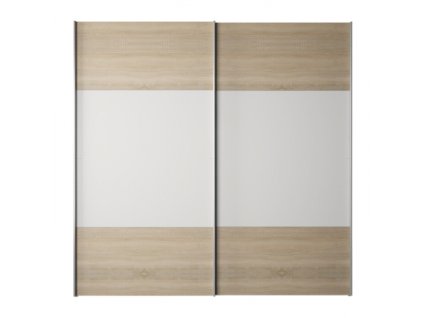 GABRIELA skříň s posuvnými dveřmi, dub sonoma / bílá