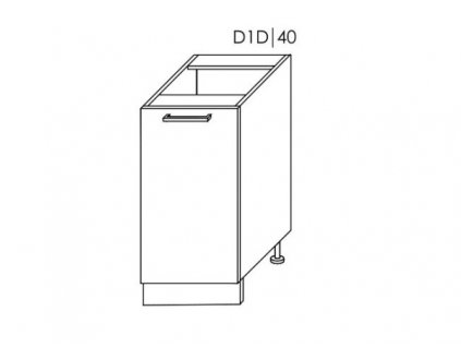 Platinum D1D/40 skříňka dolní