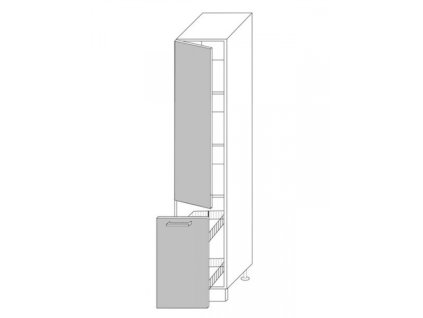 Platinum 2D14K 40+cargo skříňka dolní potravinová