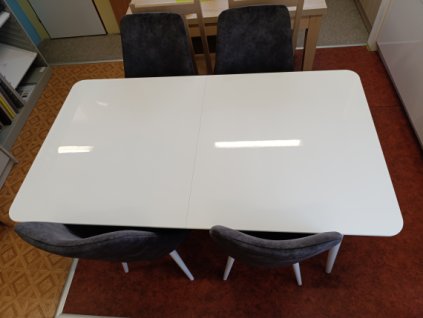 Komplet stůl INEZ + 4 ks židlí S92