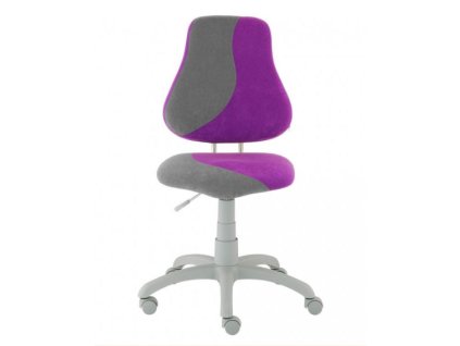 FUXO rostoucí židle S-LINE - šedo/ fialová
