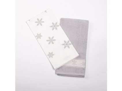 Utěrka Ma Froté potisk Holy šedá