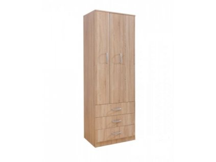 FORTUNA F75 skříň šatní s tyčí a zásuvkami