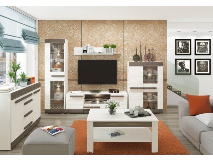 blanco bytová stěna s komodou