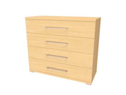 AIDA S komoda 4S s tlumením s dotahem