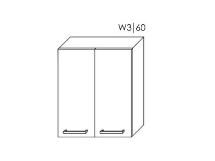 Platinum W3/60 skříňka horní