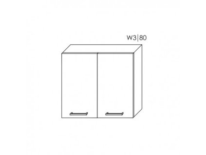 Titanium W3/80 skříňka horní