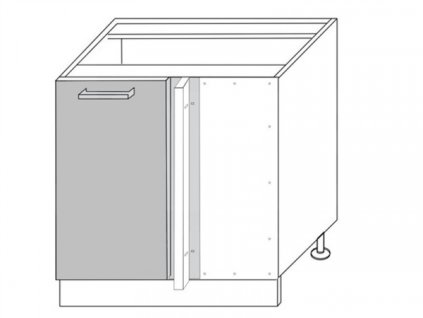 Titanium D13 U 90 (105) skříňka dolní rohová