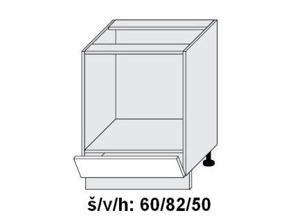 Quantum D11K/60 skříňka dolní pro vestavnou troubu