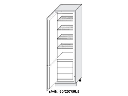 Quantum D14/DL/60/207 skříňka pro vestavnou lednici