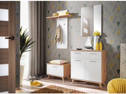 PAVO přesíň komplet, dub artisan/ bílá