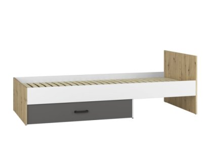 FINI 09 jednolůžko s roštem a zásuvkou