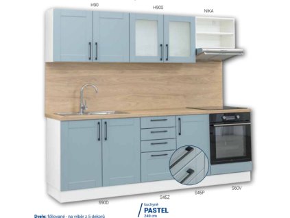 PASTEL kuchyně 240 cm
