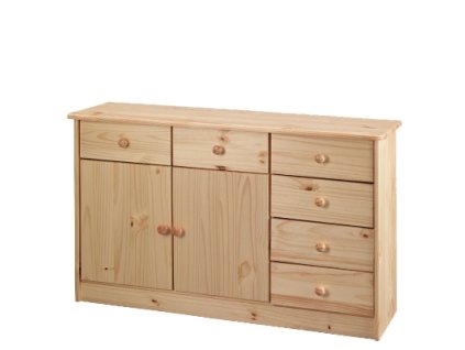 Komoda 5 lak 6 zásuvek 2 dvířka