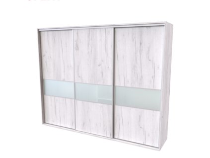 FLEXI 3 Matelux skříň š.240-300.cm v.240cm: 3x dveře