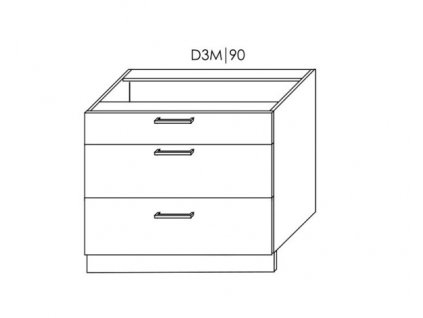 Platinum D3M/90 skříňka dolní