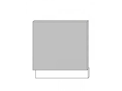 Titanium dvířka pro vestavbu ZM-60/57 bez úchytu