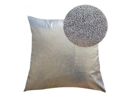 Dekorativní polštář béžovo-zlatý