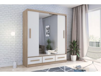 C1-203 skříň šatní s posuvnými dveřmi