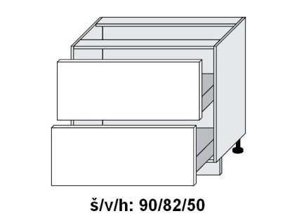 Quantum D2M/90 skříňka dolní